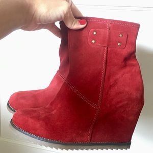 DIBA Suede Zipper Booties